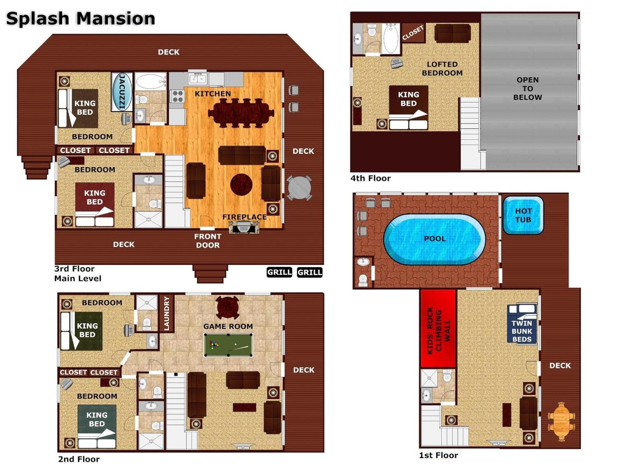 גטלינבורג Splash Mansion #500 מראה חיצוני תמונה